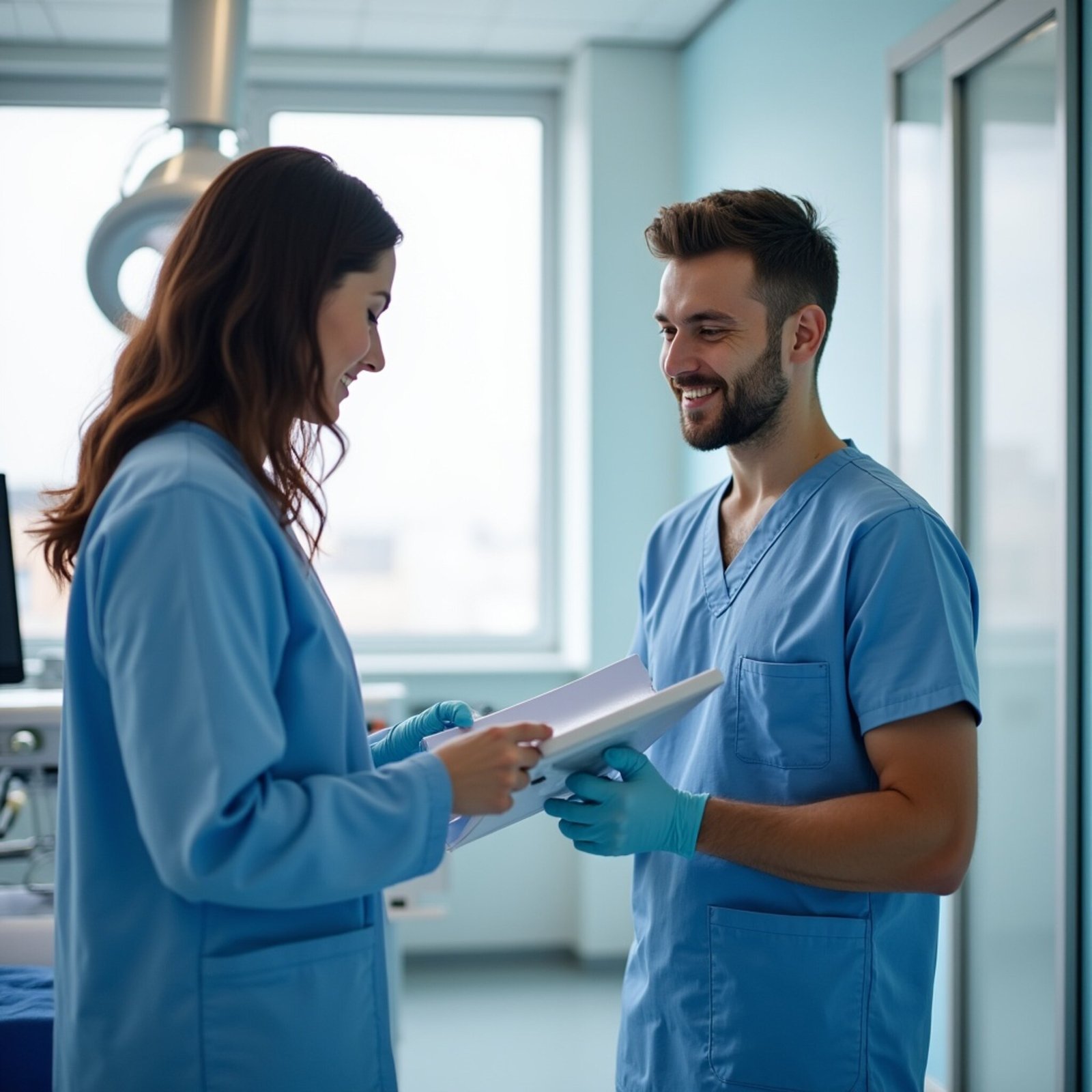 متدرب عربي في المجال الطبي ضمن برنامج الاوسبيلدونغ الصحي